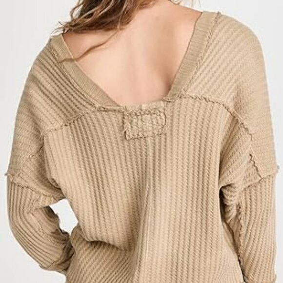 NWT We the Free Size XS New Magic Thermal Tee Golden Olive FLAWS - Picture 11 of 11